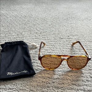 Madewell Tortoise Aviator Sunglasses